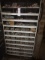 WOODEN BOLT BIN W/ CONTENTS