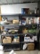 (2) POLY SHELF UNITS W/ CONTENTS OF PARLOR RELATED ITEMS
