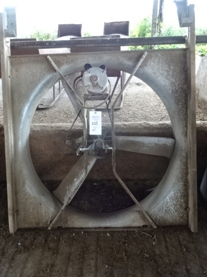 MUNTER 48" DIA. BARN FAN, 115V. 1PH. 1HP. 57" FRAME WIDTH