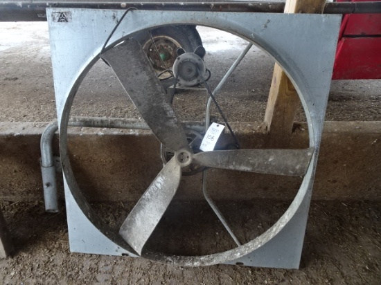MUNTER 48" DIA. BARN FAN, 115V. 1PH. 1HP. 57" FRAME WIDTH