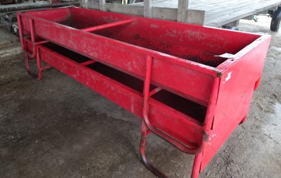 (2) 36"X10' H.D METAL LIVESTOCK FEEDERS