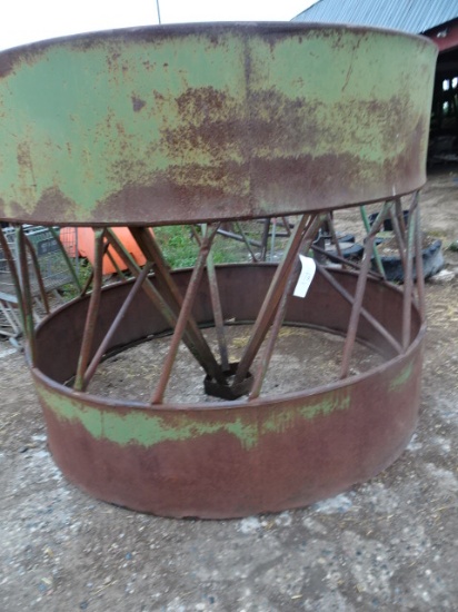 METAL ROUND BALE CONE HAY FEEDER
