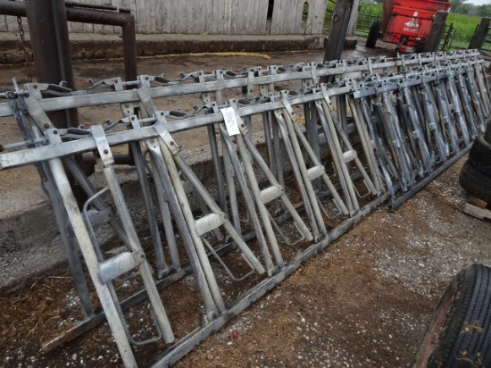 (2) 24', (1) 12' GALVANIZED HEADLOCKS W/ BRACKETS