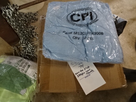 NEW BOX OF 24PK 288PCS. MICRO COW TOWELS