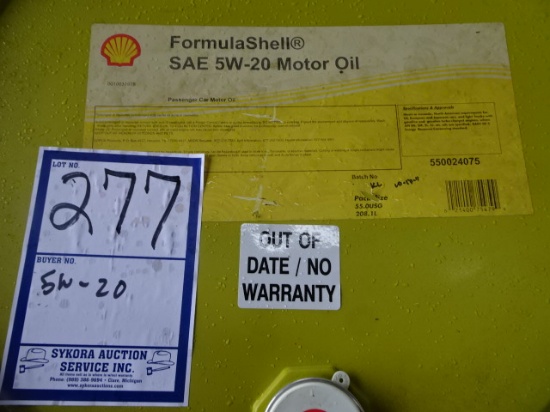 SEALED DRUM SHELL FORMULA 5W-20 MOTOR OIL