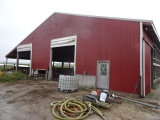 80’X64’X18 DRY COW/ FRESH COW BARN W/ 16’ LEAN-TO, TO BE REMOVED