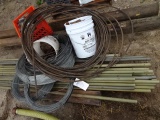 FENCING SUPPLIES, FIBERGLASS POSTS, HI-TENSILE WIRE & MISC.
