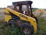 BURNT 2021 GEHL R220 WHEELED SKIDSTEER