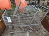 (2) METAL SHOPPING CARTS