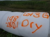 (198) 4’X5’ ROUND BALES OF 2023 2ND CUTTING DRY HAY, WRAPPED