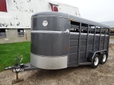 2014 CORN PRO 6’X16’ T/A STEEL LIVESTOCK TRAILER