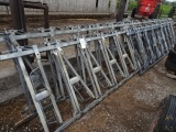 (2) 24', (1) 12' GALVANIZED HEADLOCKS W/ BRACKETS