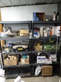 (2) POLY SHELF UNITS W/ CONTENTS OF PARLOR RELATED ITEMS