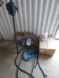 IDEAL CALF PULLER W/ NEW CHAIN GRIPS, BOX OF DEXTROSE