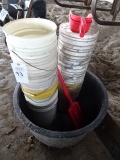 MINERAL TUB BUCKET, GRAIN SCOOP & COW PADDLE