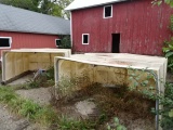 (2) 8'X7' POLY Z-HUTCH CALF HUTCHES