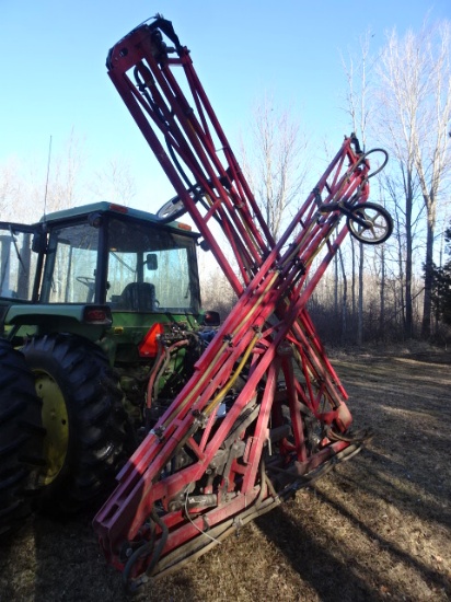 DEMCO 60’ 3 PT. SPRAY BOOM, SINGLE NOZZELS, ELEC. VALVES, CONTROLS, & PTO PUMP & TANKS