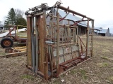 WW LIVESTOCK SYSTEMS CATTLE SQUEEZE CHUTE, PALPATION GATE