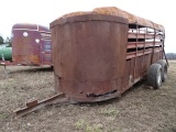 OLDER 16' T/A LIVESTOCK TRAILER, AS-IS COND.