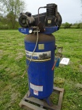 CAMPBELL 6HP 60 GALLON VERTICAL SHOP AIR COMPRESSOR, 220V. WORKS