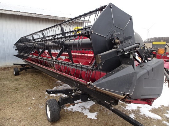 2010 CASE/IH 1020 25’ GRAIN PLATFORM, SN#CBJ051158, CART SELLS SEPARATE