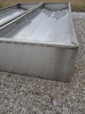12’ STAINLESS STEEL PORTABLE LIVESTOCK FEED BUNK