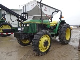 JD 5200 MFWD DSL. TRACTOR, 2,800 HRS, OPEN STATION, 3 PT., PTO,
