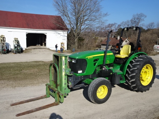 2010 JD 5075M, DSL. 2WD TRACTOR, 1836 HRS
