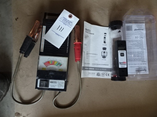 BATTERY LOAD TESTER W/ SPOT ON SPRAY CALIBRATER, MODEL SC-1