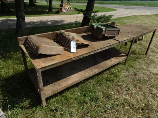 10' Steel Work Bench w/ JD Grills