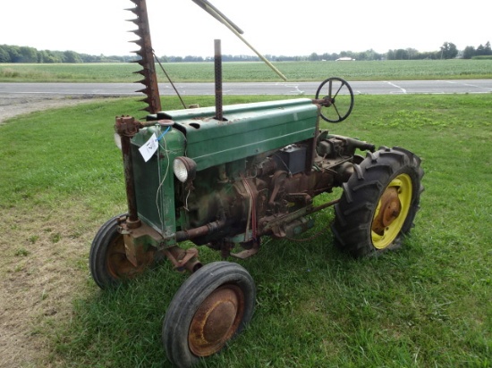 JD M Tractor w/ Sickle Bar Attachment JDM-20