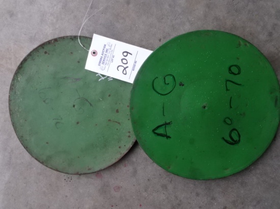 2) CLUTCH COVERS FOR JD A-G & 60-70 SERIES