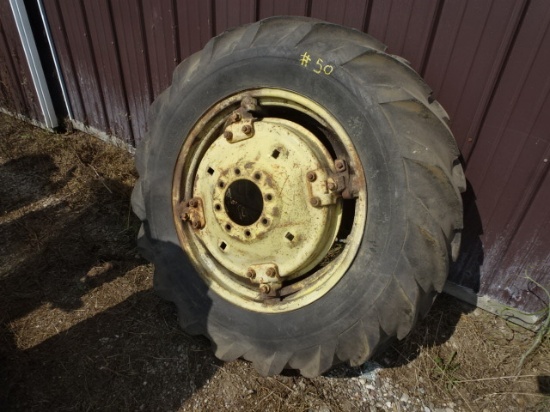 MTD Tire + Rim, 13.6x28, 8 bolt