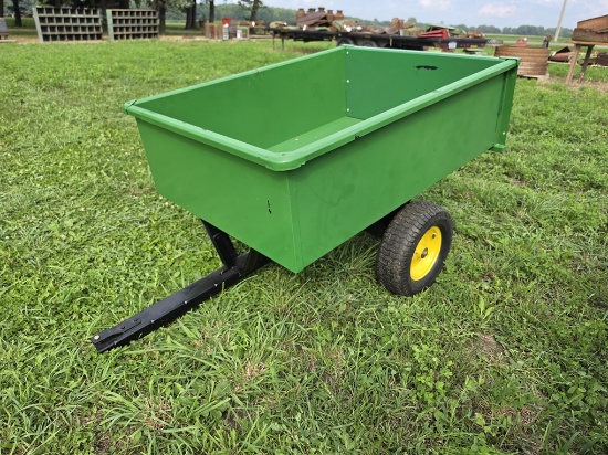 Metal Lawn Trailer Painted With Jd Colors