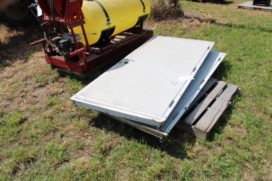 2)36" Steel Frame Metal Entry Doors