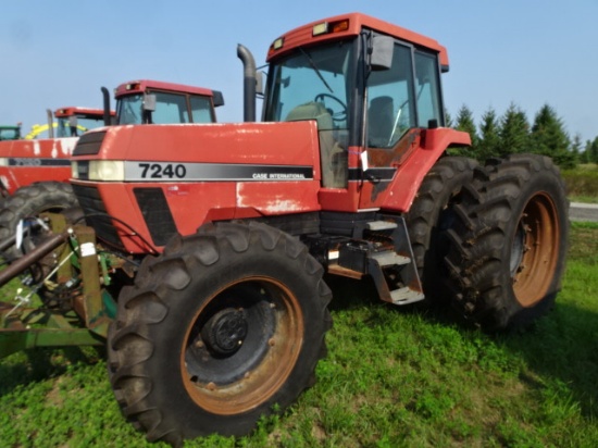 1994 CASE/ IH 7240 MFWD TRACTOR, C.A.H, 11,400 HRS.