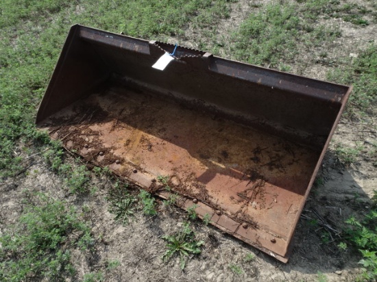 72" Universal Q.A Material Bucket, Rusty Looking