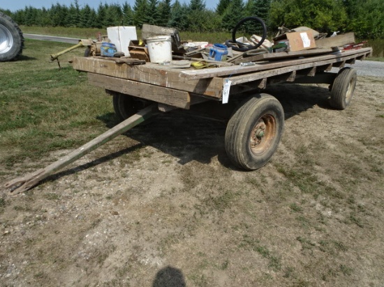 8 Ton Running Gear W/ 7’X16’ Wood Flatrack