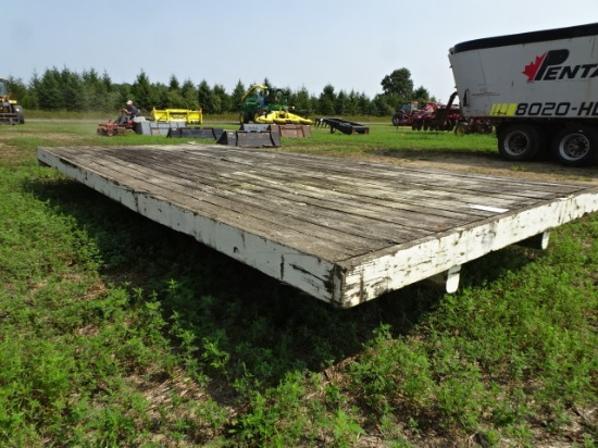 7.5'X16' Wood Haywagon Rack, No Gear