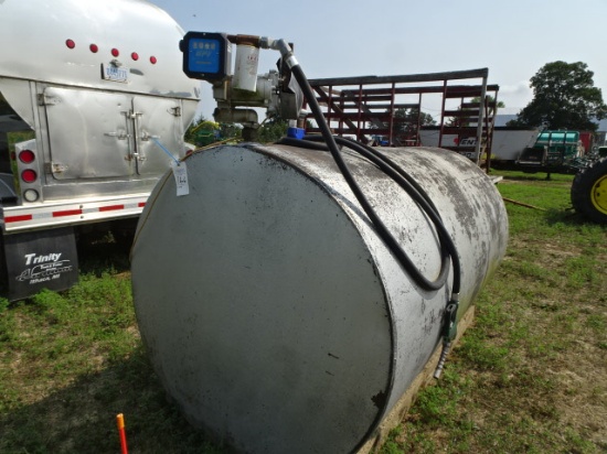1400 Gallon Steel Fuel Tankw/ Gpi M-3120 115v. Electric Fuel Pump W/ Meter