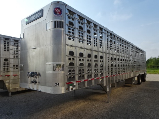 #24 2024 WILSON VIN: 1W1K65320R5565694 Wilson Stockmaster Model PSADL-400P 53' aluminum Hallway Tr