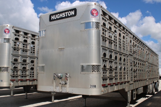 #20B 2020 WILSON VIN: 1W16532A1L5557614 Wilson Stockmaster Model PSADL-400P 53' aluminum Hallway T