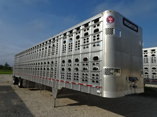 #20A 2020 WILSON VIN: 1W16532AXL5557613 Wilson Stockmaster Model PSADL-400P 53' aluminum Hallway T