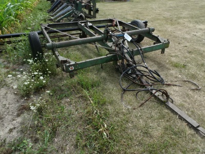 18. oliver disc frame w/ unverferth type roller, shop built