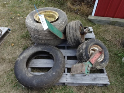 51. asst. tires w/ nos firestone 6.70x15” imp tire