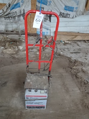 60. schumacher 225 amp battery charger, plugged in ok
