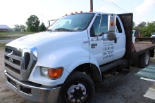 2004 FORD F-650 PROLOADER S/A STAKE TRUCK, 275,452 MILES ,