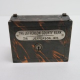 The Jefferson County Bank, Jefferson Wis, #78