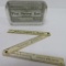 First National Bank folding ruler and paperweight, Minnesota and Pennsylvania
