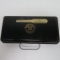 Two Wisconsin National Bank items, letter opener and document box